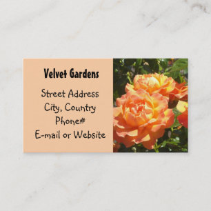 Velvet Gardens - Rose Affärsbrevkort Visitkort