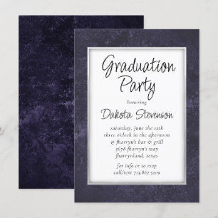 Velvet Grad Ametyst Lila Watercolor Party Inbjudningar