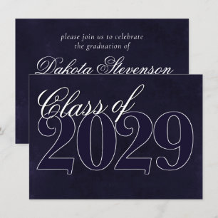 Velvet Grad Midnight Indigo Lila Jewel Tone Inbjudningar
