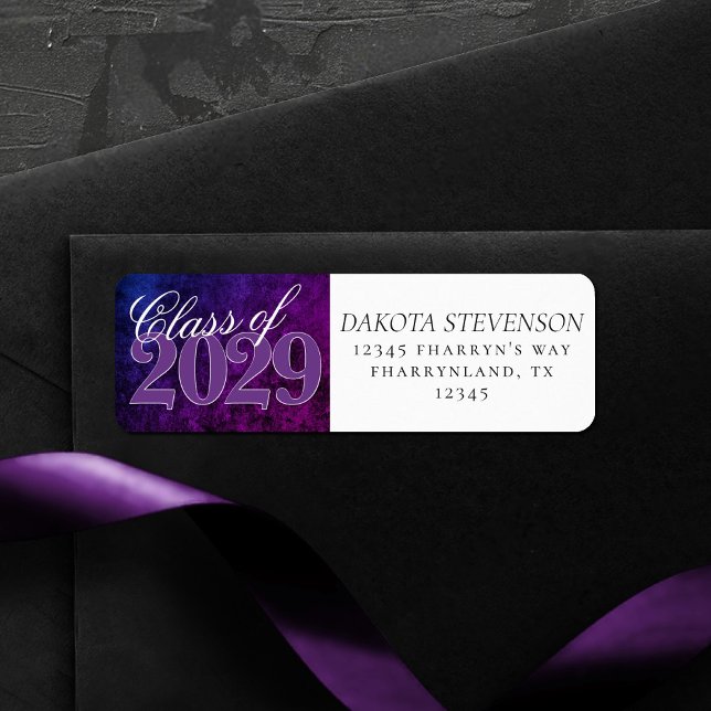 Velvet Grad | Mystic-Topaz Ombre Lilas Rosa Returadress Etikett (Skapare uppladdad)