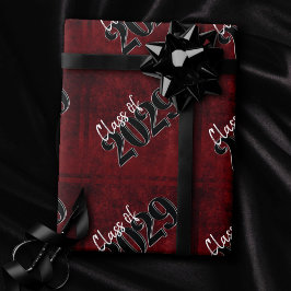 Velvet Grad | Ruby Red Crimson Grunge Studenten Presentpapper
