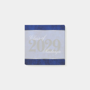 Velvet Grad Sapphire Blue Anpassningsbar Keepsak Post-it Block