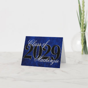 Velvet Grad   Sapphire Blue Mörk Jewel Tone Grunge Kort