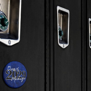 Velvet Grad Sapphire Blue Mörk Jewel Tone Grunge Magnet