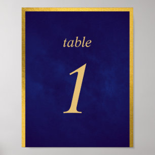 Velvet Lila Guld Fairy Tale Bordsnummer Cute Poster