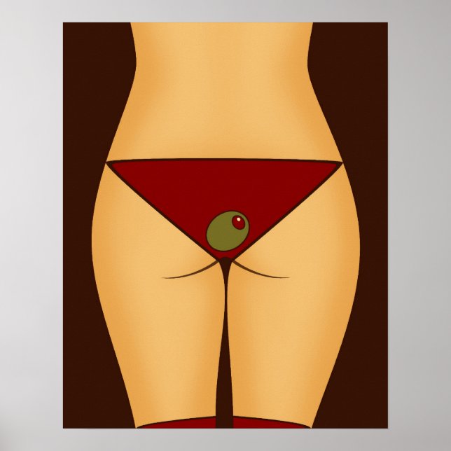 Velvet Martini Bikini Poster (Framsidan)