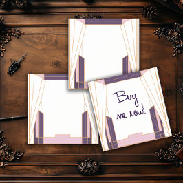 Velvet Night Geometry Art Deco Post-it Block