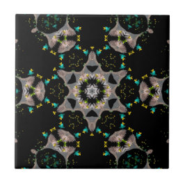 Velvet Night Kaleidoscope Kakelplatta