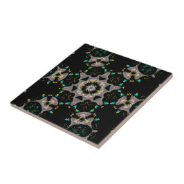 Velvet Night Kaleidoscope Kakelplatta