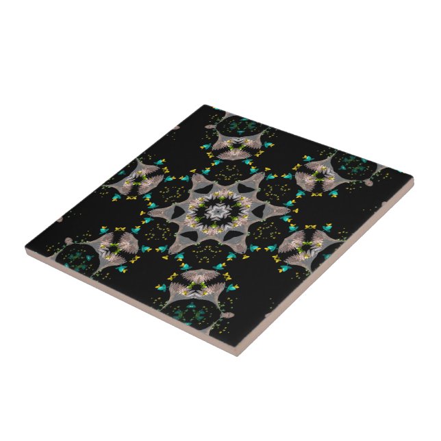 Velvet Night Kaleidoscope  Kakelplatta (Sidan)