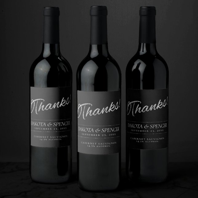 Velvet Onyx Grunge | Deep Vampy Jet Black Tack Vinflaska Etikett (Skapare uppladdad)