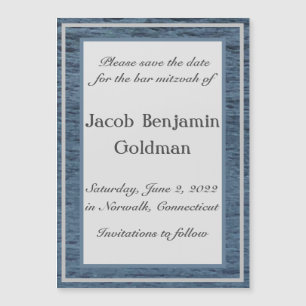 Velvet Seas Magnetic Save Date Card