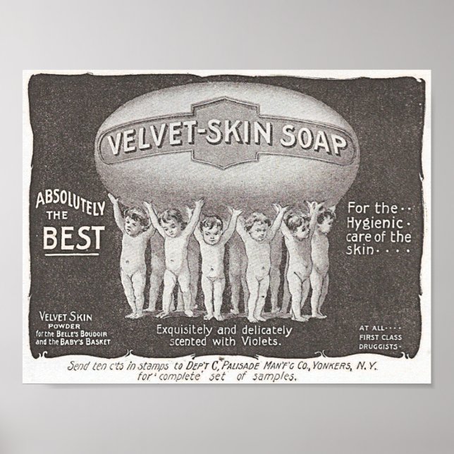 Velvet Skin Soap Poster (Framsidan)