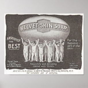 Velvet Skin Tvål Poster
