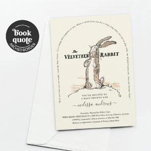 Velveteen Rabbit Baby Shower-inbjudan Inbjudningar