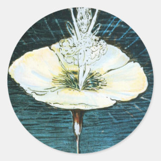 Velveteen Rabbit-blommans runda dekal Runt Klistermärke