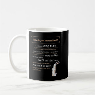 Velveteen Rabbit Bok Quote 1922 som blev Real Ski Kaffemugg