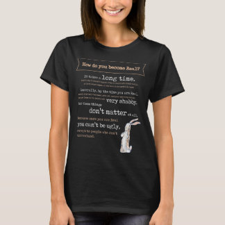 Velveteen Rabbit Bok Quote 1922 som blev Real Ski T Shirt