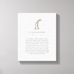 Velveteen Rabbit Quote Canvastryck
