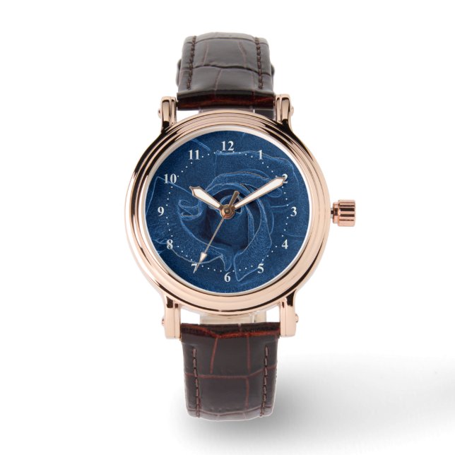 velvety Blue ro Armbandsur (Framsida)