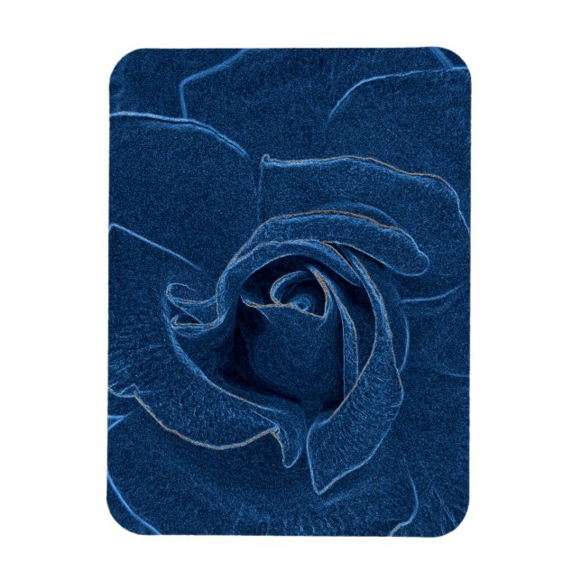 velvety Blue ro Magnet (Vertikal)