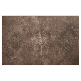 Velvety Bronze Damask | Brown Baroque Grunge Tyg