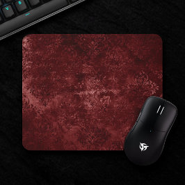 Velvety Henna Damask | Red Distress Grunge Musmatta