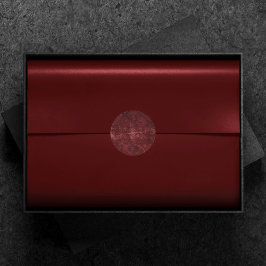 Velvety Henna Damask | Red Distress Grunge Runt Klistermärke