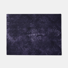 Velvety Midnight Damask | Indigo Lila Grunge