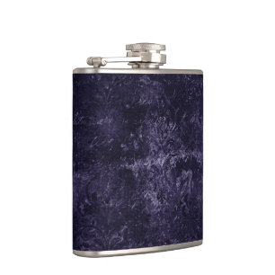 Velvety Midnight Damask Indigo Lila Grunge Fickplunta