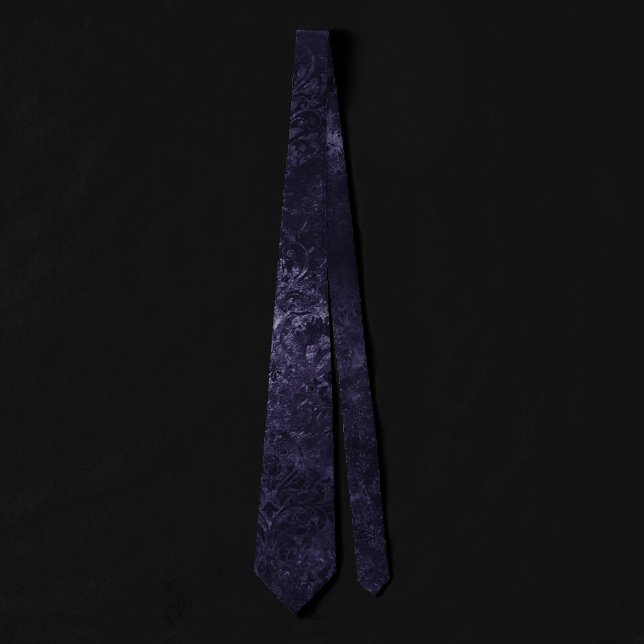 Velvety Midnight Damask | Indigo Lila Grunge Slips (Skapare uppladdad)