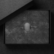 Velvety Onyx Damask | Svart Vampy Grunge Baroque