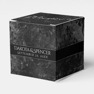 Velvety Onyx Damask   Svart Vampy Grunge Baroque Presentaskar