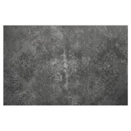 Velvety Onyx Damask | Svart Vampy Grunge Baroque Tyg