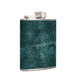 Velvety Teal Damask | Mörk grönt Grunge Baroque Fickplunta
