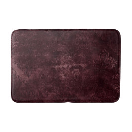 Velvety Vin Damask | Bordeaux Sangria Grunge Glam Badrumsmatta