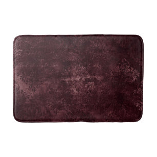 Velvety Vin Damask Bordeaux Sangria Grunge Glam Badrumsmatta