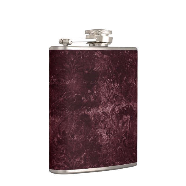 Velvety Vin Damask | Bordeaux Sangria Grunge Glam Fickplunta (Höger)