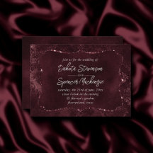 Velvety Vin Damask | Bordeaux Sangria Grunge Glam