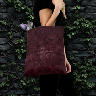 Velvety Vin Damask Bordeaux Sangria Grunge Glam Tygkasse