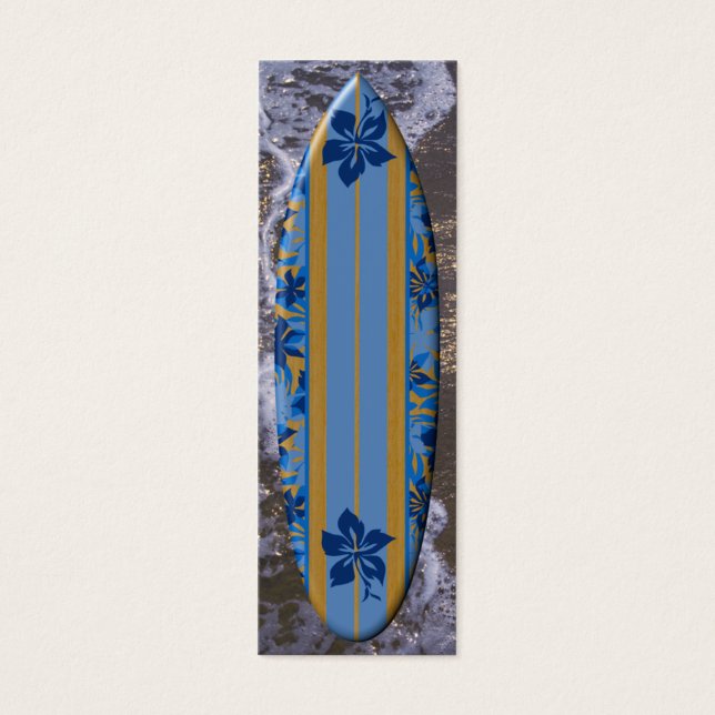 Velzyland Surfboard Bookmark Litet Visitkort (Framsidan)