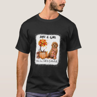 Vem älskar hösten och Goldendoodles T Shirt