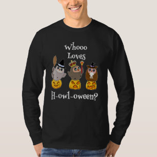 Vem älskar Howl A Ween ugglekostym Adorable Hallow T Shirt