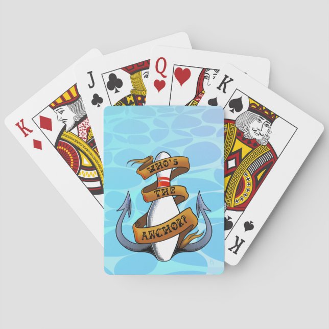 Vem är ankaret? casinokort (Baksidan)