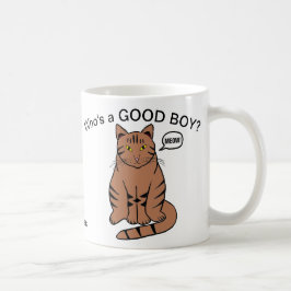 Vem är BRA BOY? Brown Tabby katt Mugg