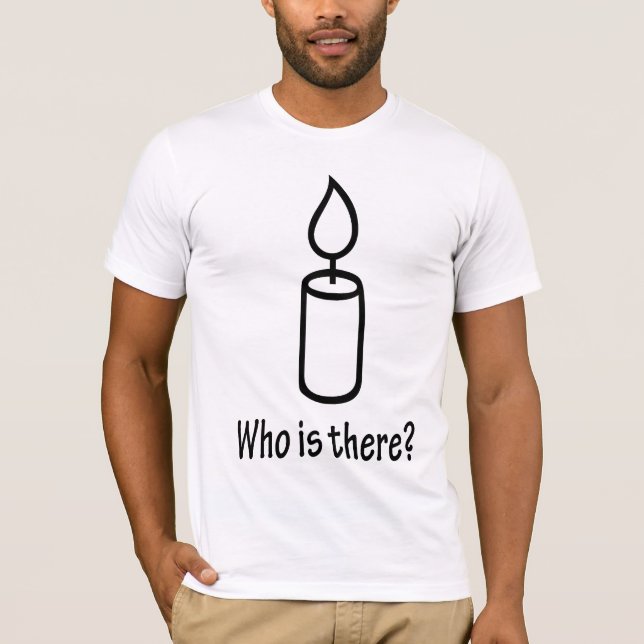 Vem är där?! tee shirt (Framsida)