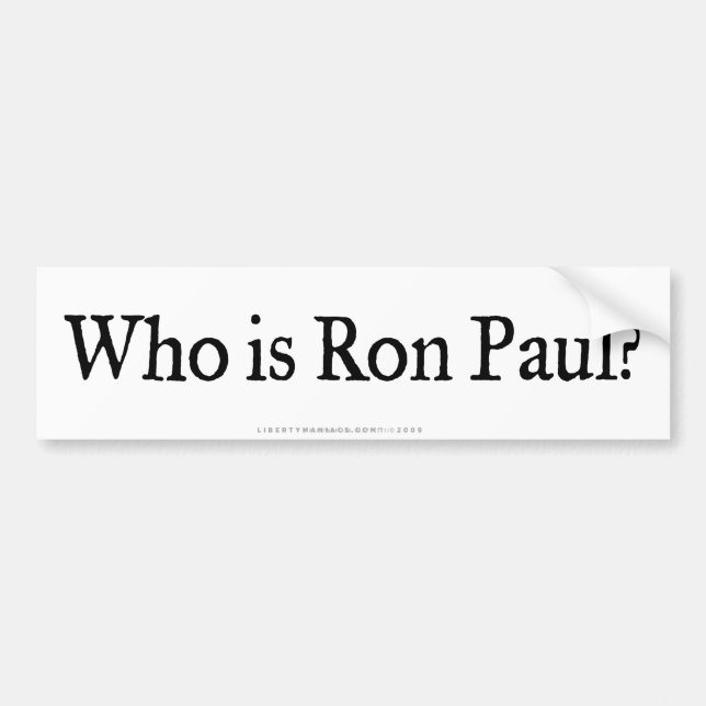 Vem är den Ron Paul bildekalet Bildekal (Framsidan)