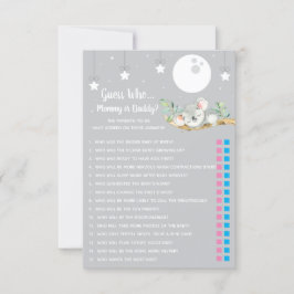 Vem är det som spelar ut Koala Baby Shower Game? Inbjudningar