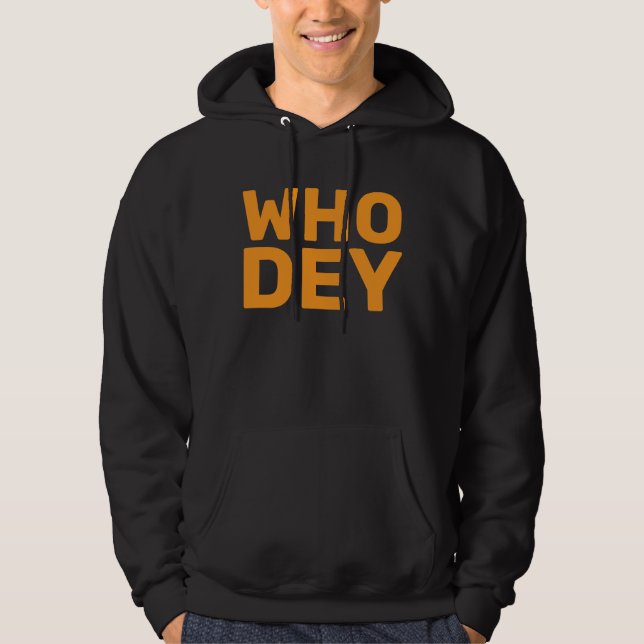 VEM ÄR DEY FOTBOLL T-Tröjor HOODIE (Framsida)