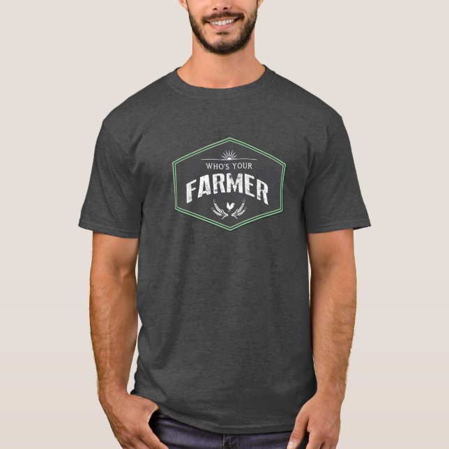 Vem är din bondeutslagsplats tee shirt (Framsida)